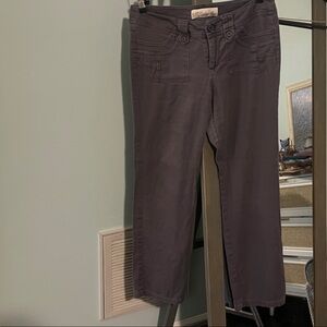 Elegant Charcoal Cropped Pants